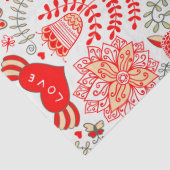 Niedliche florale Valentindesign Seidenpapier (Detail)