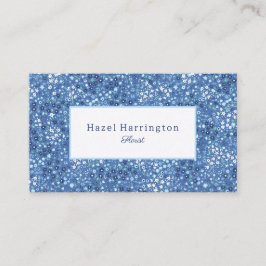 Niedliche florale Visitenkarte Individuelle Blues