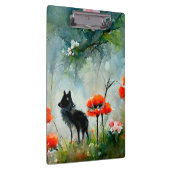 Niedliche florale Wildtierplatte Klemmbrett (Rechts)