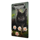 Niedliche florale Wildtierplatte Mini Klemmbrett (Gewinkelt2)