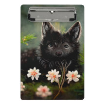 Niedliche florale Wildtierplatte