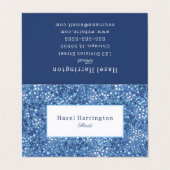 Niedliche, florgefaltete Visitenkarte benutzerdefi Visitenkarten (Außenseite Aufgefaltet)