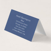 Niedliche, florgefaltete Visitenkarte benutzerdefi Visitenkarten (Rückseite)