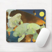 Niedliche Florida-Manatis Mousepad (Mit Mouse)