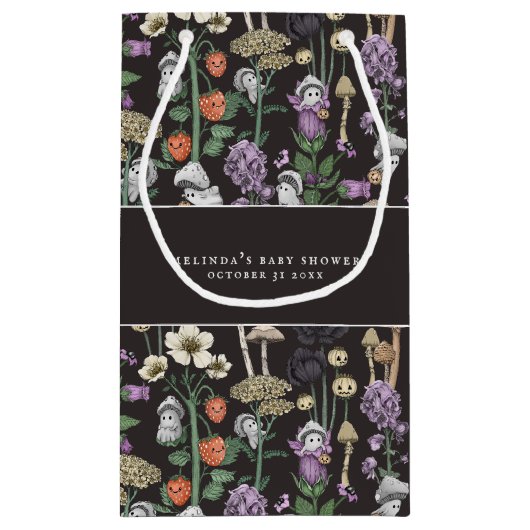 Niedliche Flüchtige Blick-a-Boo Ghost Halloween Ki Kleine Geschenktüte (Rückseite)