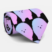 Niedliche Fluffy Dog Art Krawatte (Gerollt)