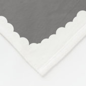 Niedliche Fluffy Gray & White Llamas Fleecedecke (Ecke)