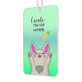 Niedliche Fluffy Happy Bunny Positive Vibe Sweet Autolufterfrischer (Links)