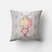 Niedliche Fluffy-Monster Kissen (Rückseite)