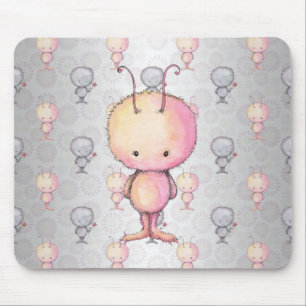 Niedliche Fluffy-Monster Mousepad