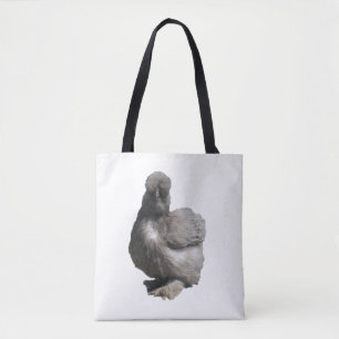 Niedliche Fluffy Seltene Rasse Blue Silkie Chicken Tasche