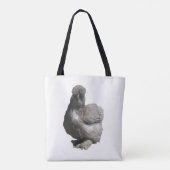Niedliche Fluffy Seltene Rasse Blue Silkie Chicken Tasche (Rückseite)
