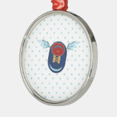 Niedliche Flügelschuh-Cartoon & Sterne Ornament Aus Metall (Links)