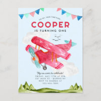 Niedliche Fluggesellschaft Watercolor Sky Red Airp