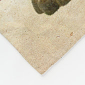 Niedliche Flusspferd-Baby-Fleece-Decke! Fleecedecke (Ecke)