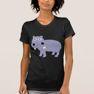 Niedliche Flusspferd-Comic-Art - Hippopotamus T-Shirt