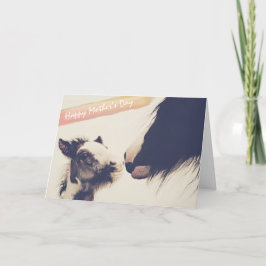 Niedliche Foal- und Mare Horse Happy Mother Day Ca Karte
