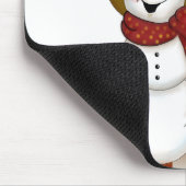 Niedliche Folk Art Cowboy Snowman Mousepad (Ecke)