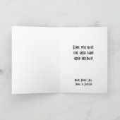 Niedliche Folk Art Cowboy Snowman Weihnachten (Innenseite)