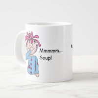 Niedliche Folk Art Rag Puppe Suppe Persönlich gest