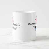 Niedliche Folk Art Rag Puppe Suppe Persönlich gest Jumbo-Tasse (Vorderseite)