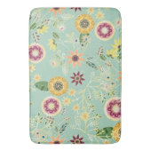 Niedliche Folklorefarben Original Goldenes Design Badematte (Vorderseite Vertikal)