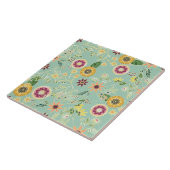 Niedliche Folklorefarben Original Goldenes Design Fliese (Seite)