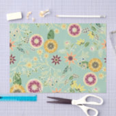 Niedliche Folklorefarben Original Goldenes Design Seidenpapier (Handwerk)