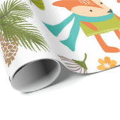 Niedliche Folksy Woodland Tiere Geschenkpapier (Rolleneckpunkt)