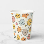 niedliche Formen Pappbecher (Rückseite)