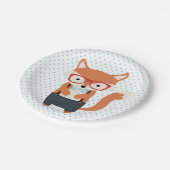 Niedliche Fossilienfische Party Pappteller (Schrägansicht)