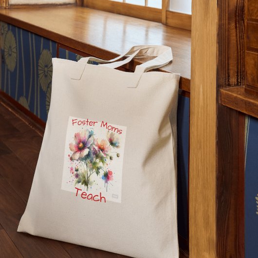 Niedliche Foster-Mamas unterrichten Tragetasche