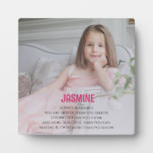 Niedliche Foto-Anführungsstochter Fotoplatte (Vorderseite)