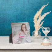 Niedliche Foto-Anführungsstochter Fotoplatte (InSitu)