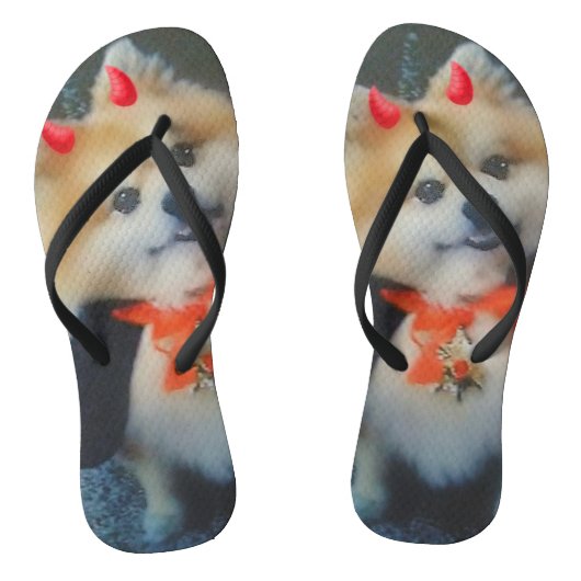 Niedliche Foto-Flip-Flops für benutzerdefinierte S Badesandalen (Fußbett)