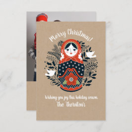 Niedliche Foto Weihnachtskarte Karte