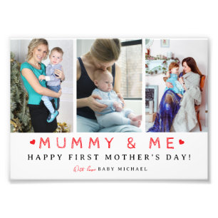 Niedliche FotoCollage "Mummy & Me"   Mutter Fotodruck
