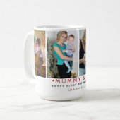 Niedliche FotoCollage "Mummy & Me" | Mutter Kaffeetasse (Vorderseite Links)