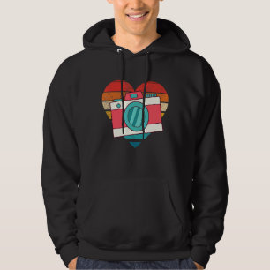 Niedliche Fotografie Retro-Herzform Vintag Hoodie