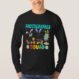 Niedliche Fotografin Bunnies Squad Ostertag Ostern T-Shirt