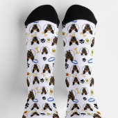 Niedliche Fotos, Pfoten und Stuck, kundenspezifisc Socken (Oben)