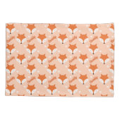 Niedliche Fox-Face-Kids Name Monogramm Tier Kissenbezug (Rückseite)