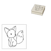 Niedliche Fox-Farbe Gummistempel (Stempel)