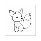 Niedliche Fox-Farbe Permastempel (Design)