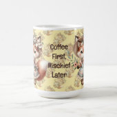 Niedliche Fox Girl Wear Cotattecore Outfit Kaffeetasse (Mittel)