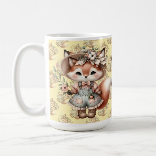 Niedliche Fox Girl Wear Cotattecore Outfit Kaffeetasse (Links)