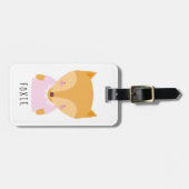 Niedliche Fox-Illustration - Anpassbar Gepäckanhänger (Vorderseite horizontal)