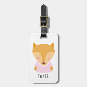 Niedliche Fox-Illustration - Anpassbar Gepäckanhänger