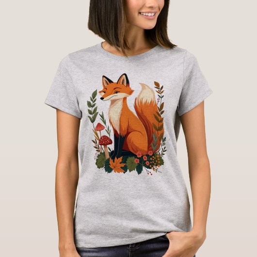 Niedliche Fox-Kernästhesie T-Shirt (Vorderseite)