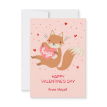 Niedliche Fox Kids-Klasse Valentine